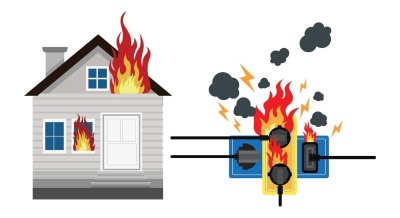 causas de incendios en hogares y empresas por fallos eléctricos o cortocircuitos